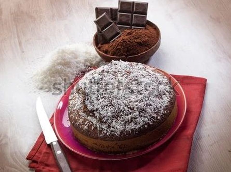 Gâteau au chocolat et à la noix de coco