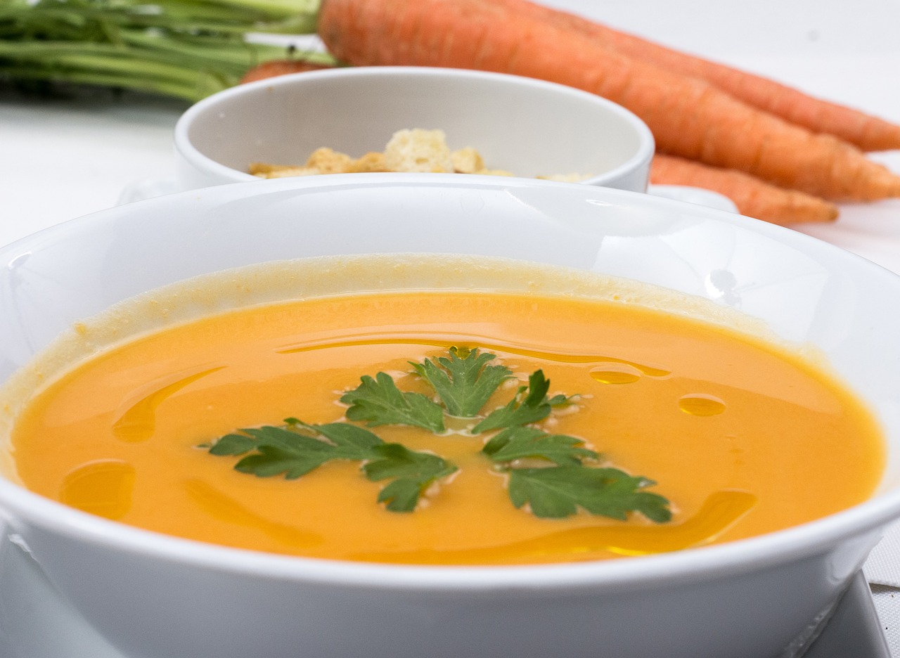 Soupe de carottes aux épices